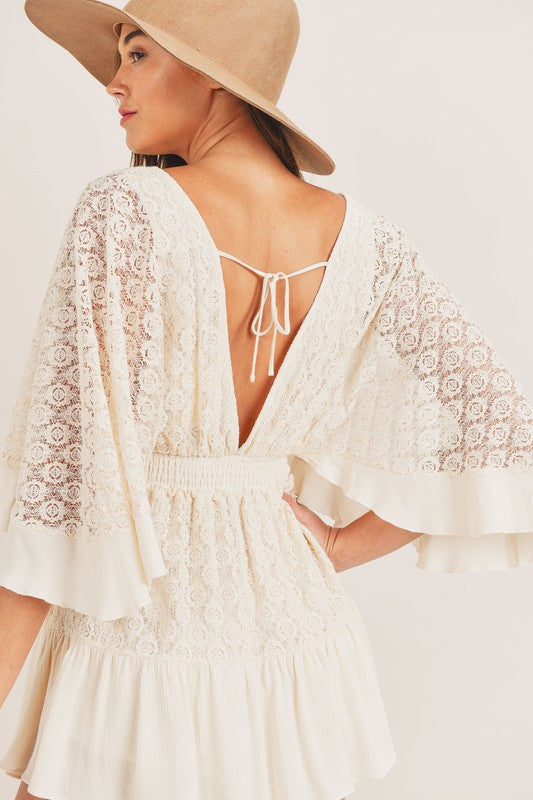 Lace Crochet Romper