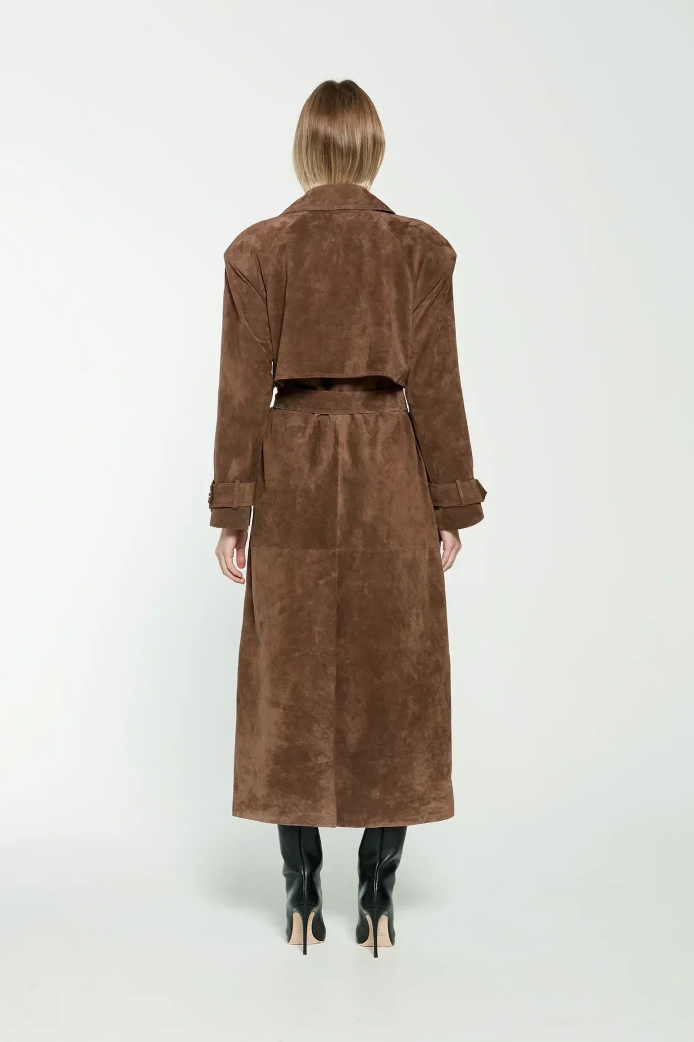 Faela | Suède Trench Coat